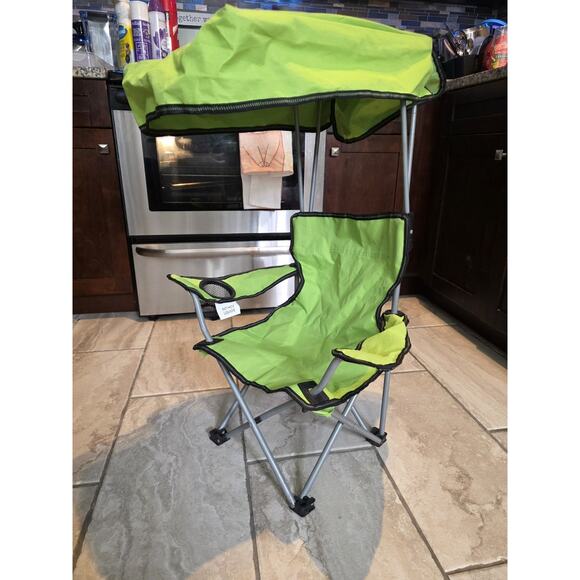 Ozark Trail Kids Canopy Chair with Safety Lock (125 lb. Capacity), Pink/Green - Picture 3 of 16